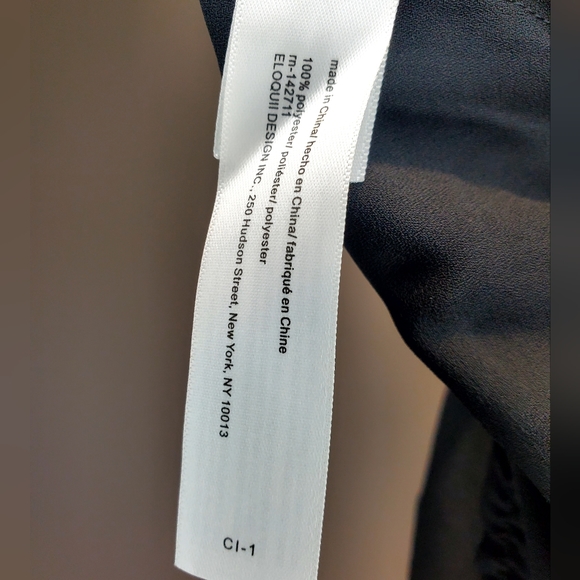 Eloquii Black Flutter Sleeve Blouse With Tie Detail Size 18 - Picture 8 of 11